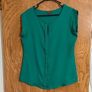 The Limited Green Capsleeve Blouse